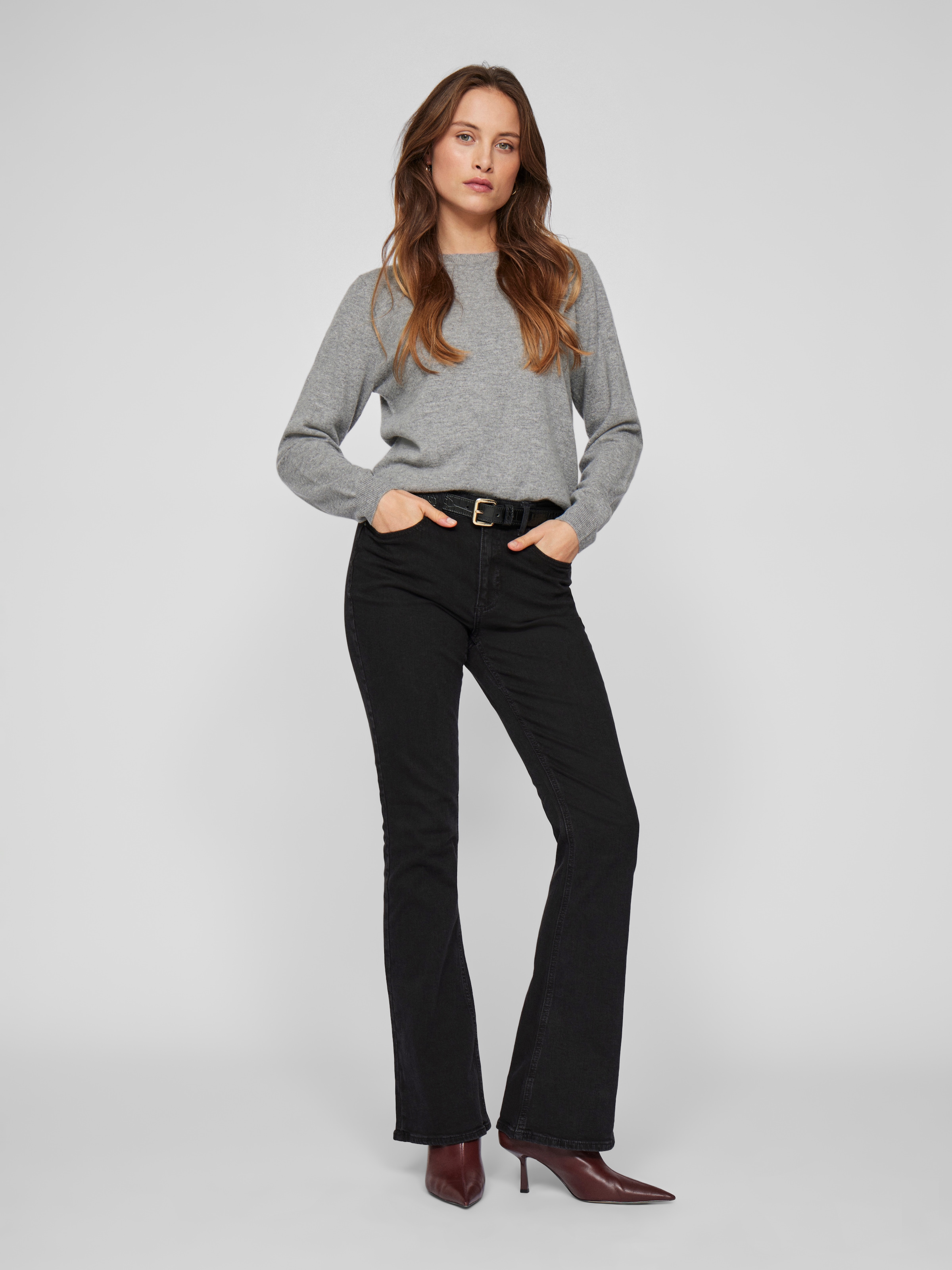 Vila Bootcut-Jeans »VIBETTY RW FLARED JEANS BLK OSC221-NOOS«