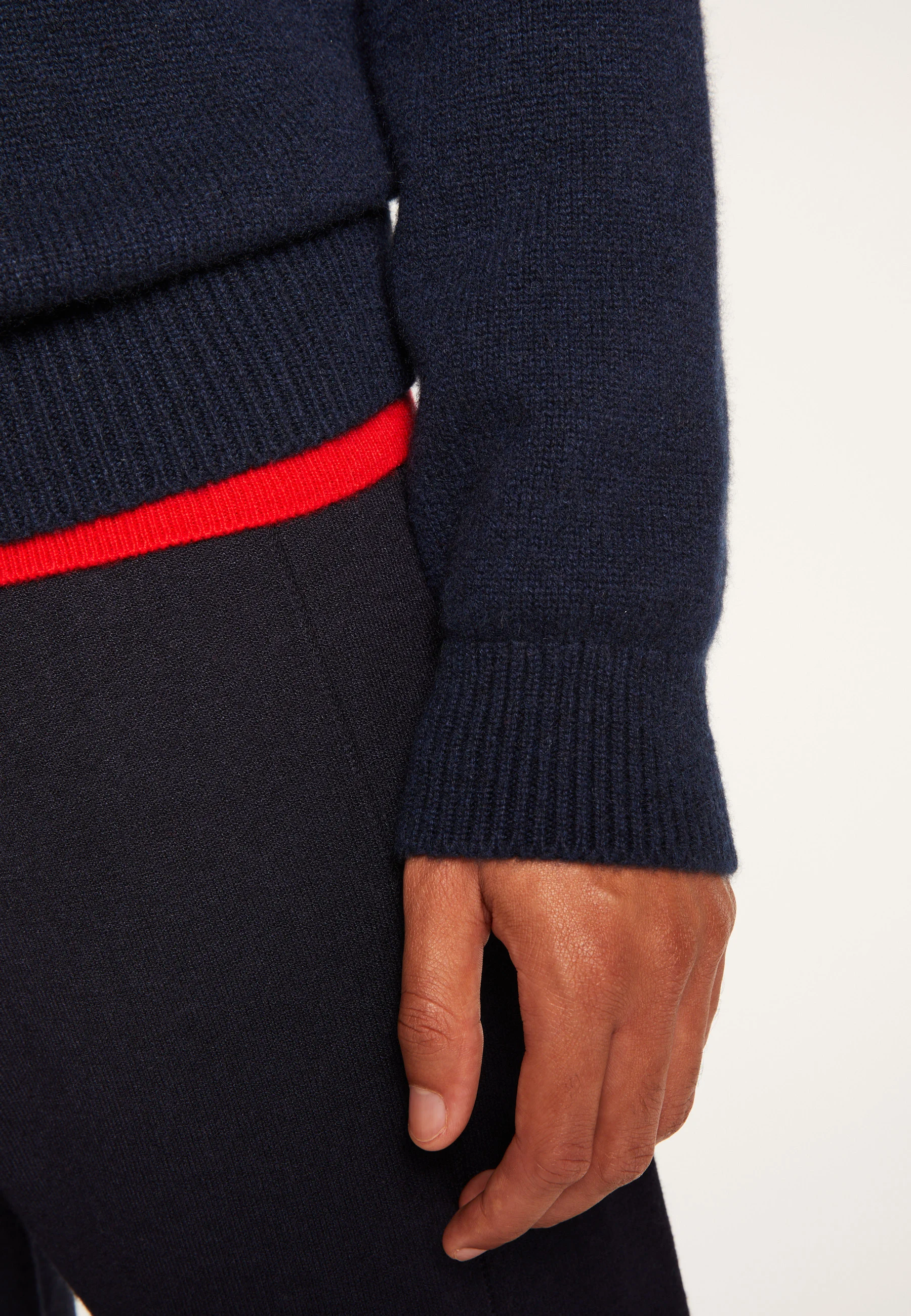 EMILIANO DUO - Pull camionneur en cachemire 6 fils | Bleu