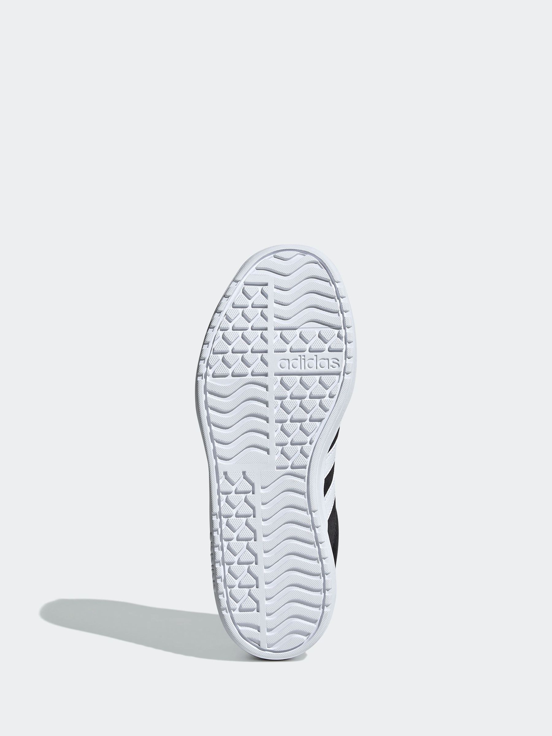Zwart/wit - adidas VL Court Bold Lace Junior Trainers