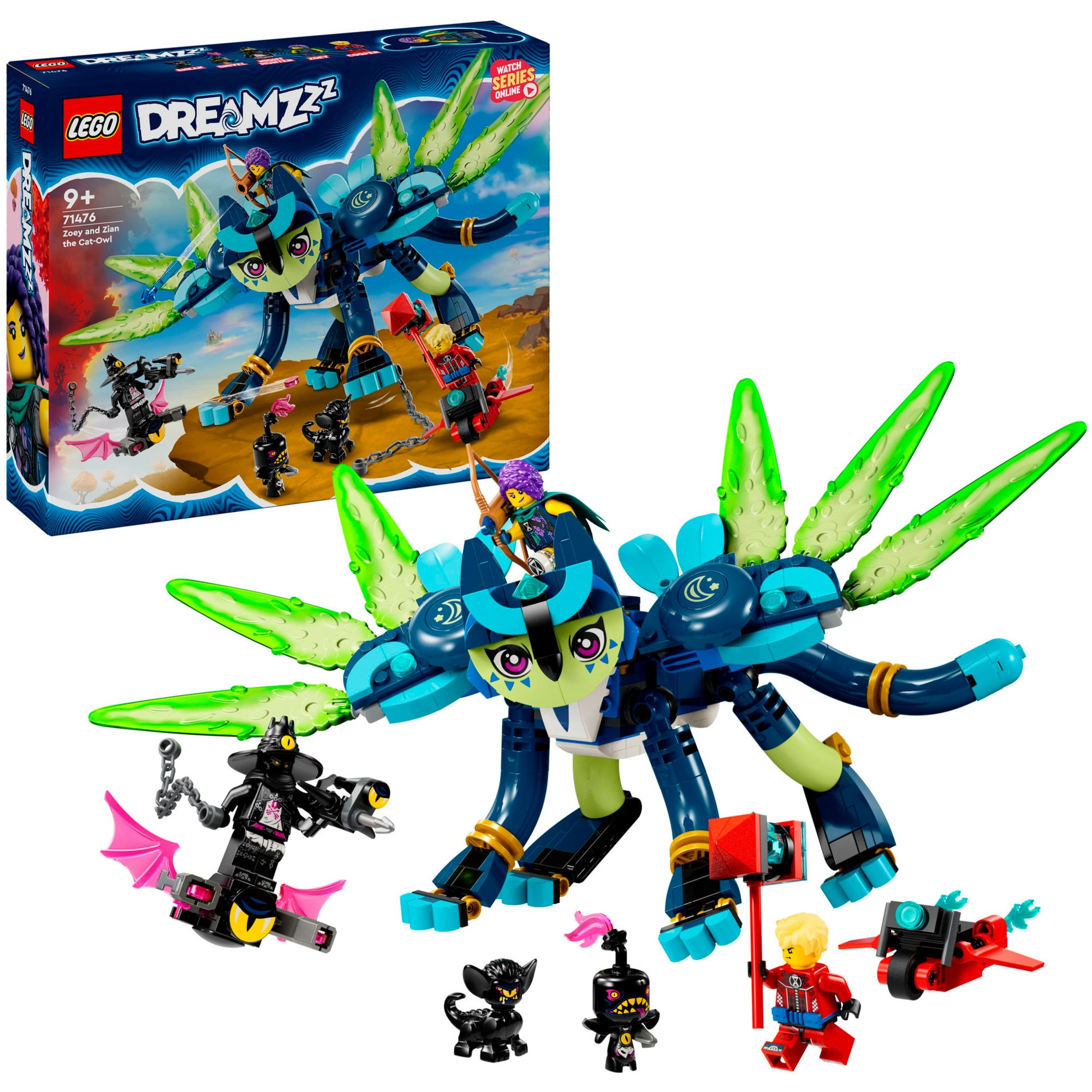 LEGO Konstruktionsspielzeug DREAMZzz Zoey und die Katzeneule Zian