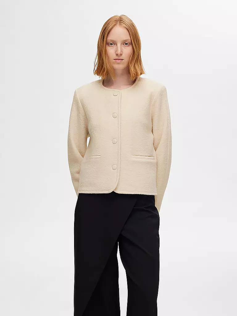 SELECTED FEMME Strickjacke SLFDARLA  creme