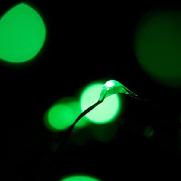 10-pack 1m mini LED lyssløyfe-batteridrevet grønt