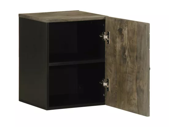 Armoire de salle de bain murale 38x33x48cm bois massif manguier
