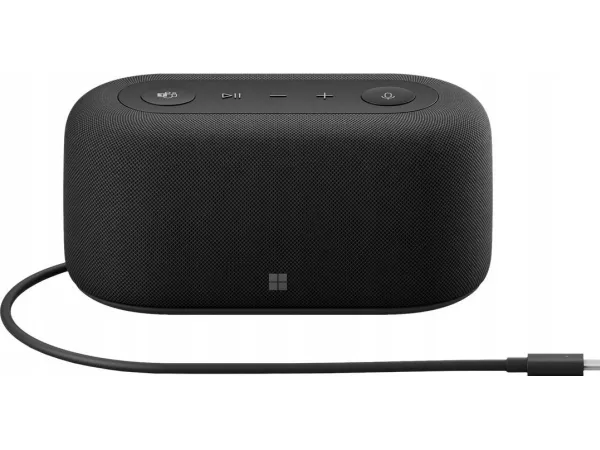 Microsoft Audio Dock - Højttalertelefon/dockstation - kablet - USB-C - mat sort - Certified for Microsoft Teams