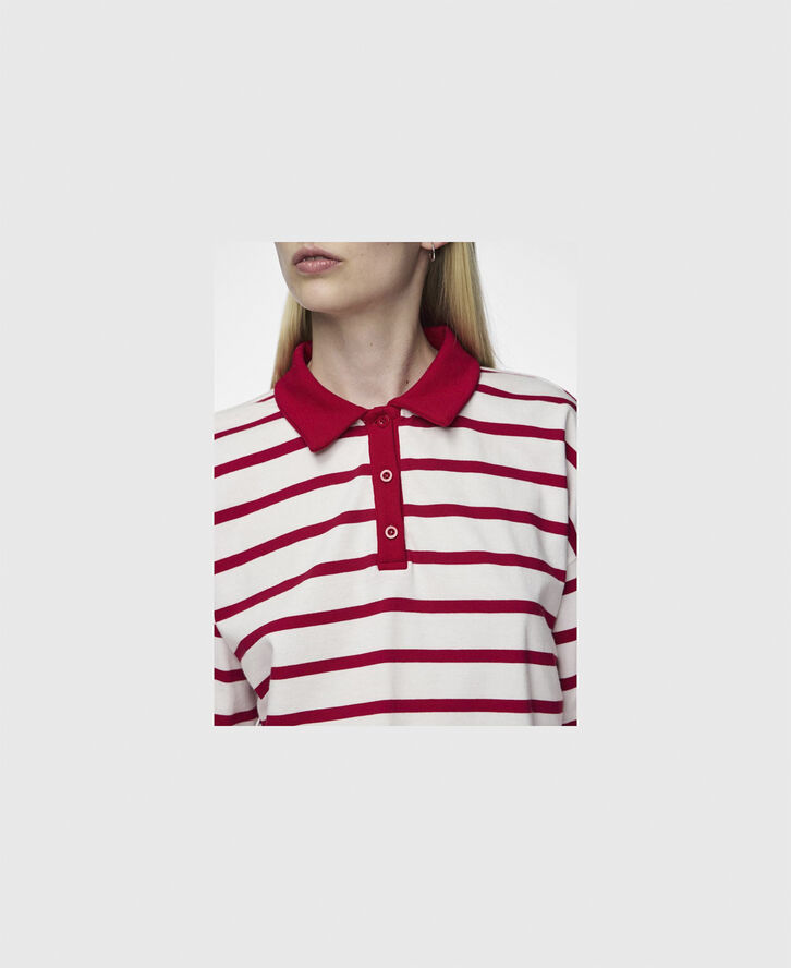 Pieces PCAMILIE LS POLO D2D DMO Hvid
