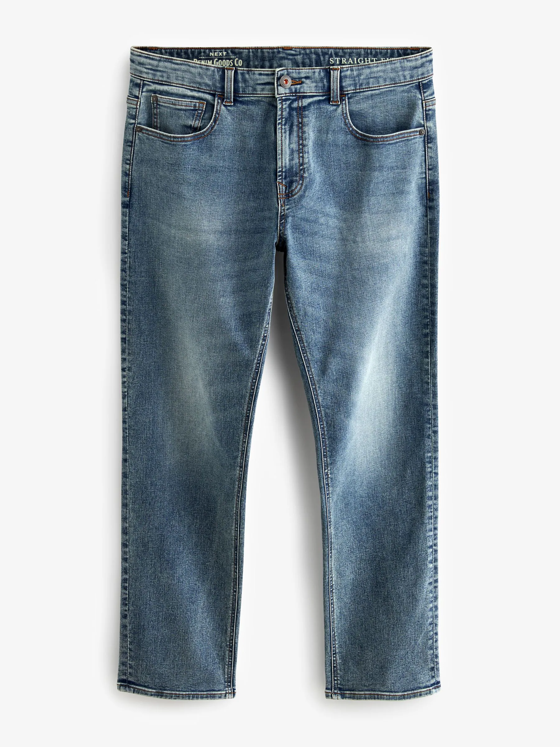 Vintage lichtblauw - Rechte, klassieke jeans met stretch