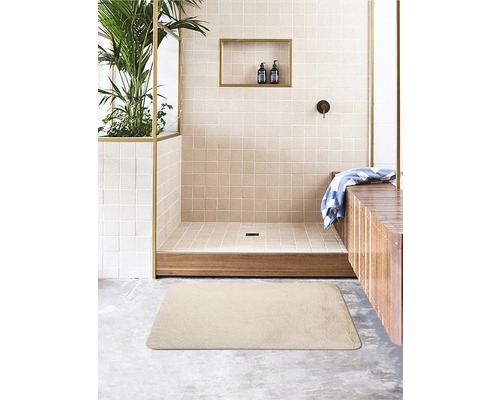 Romance badmat 55 x 65 cm beige zand zand beige