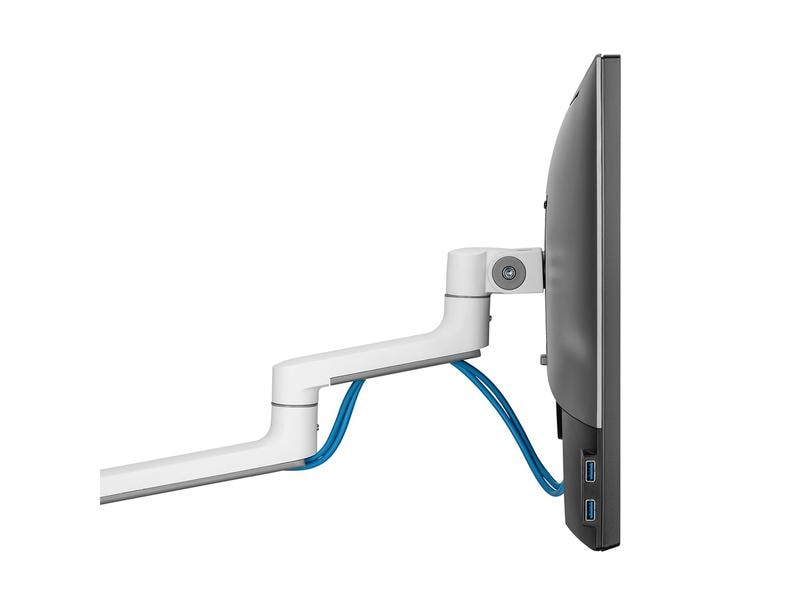 NEOMOUNTS Tischhalterung DS60-425WH2 bis 8 kg – Weiss Full-Motion-Tischhalterung für 17-27