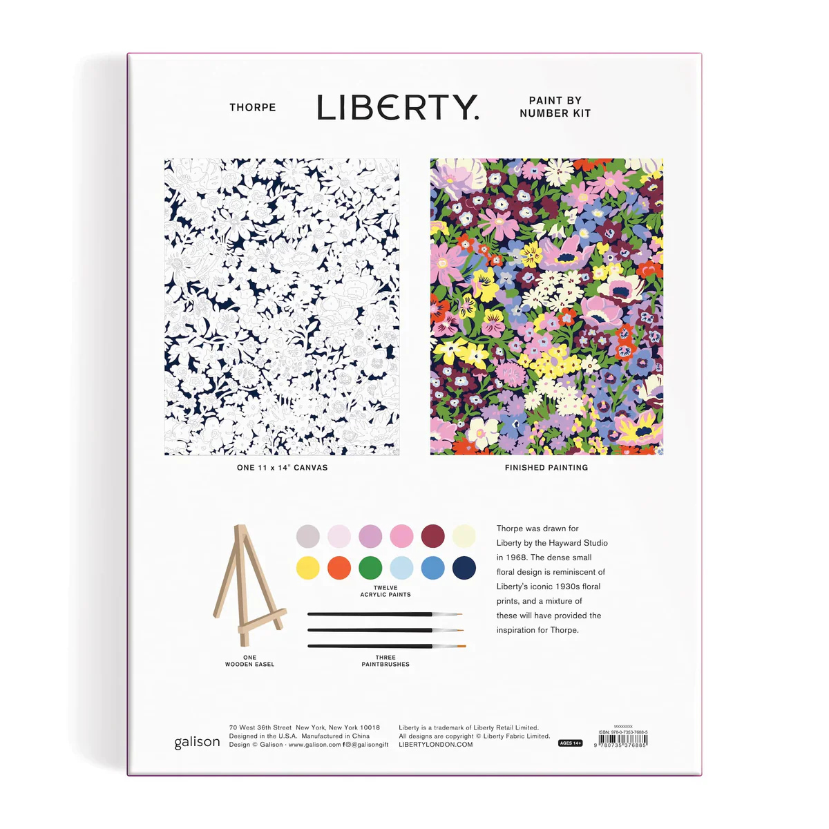 Zik Zak  Liberty Thorpeness Paint by Number DIY-kit