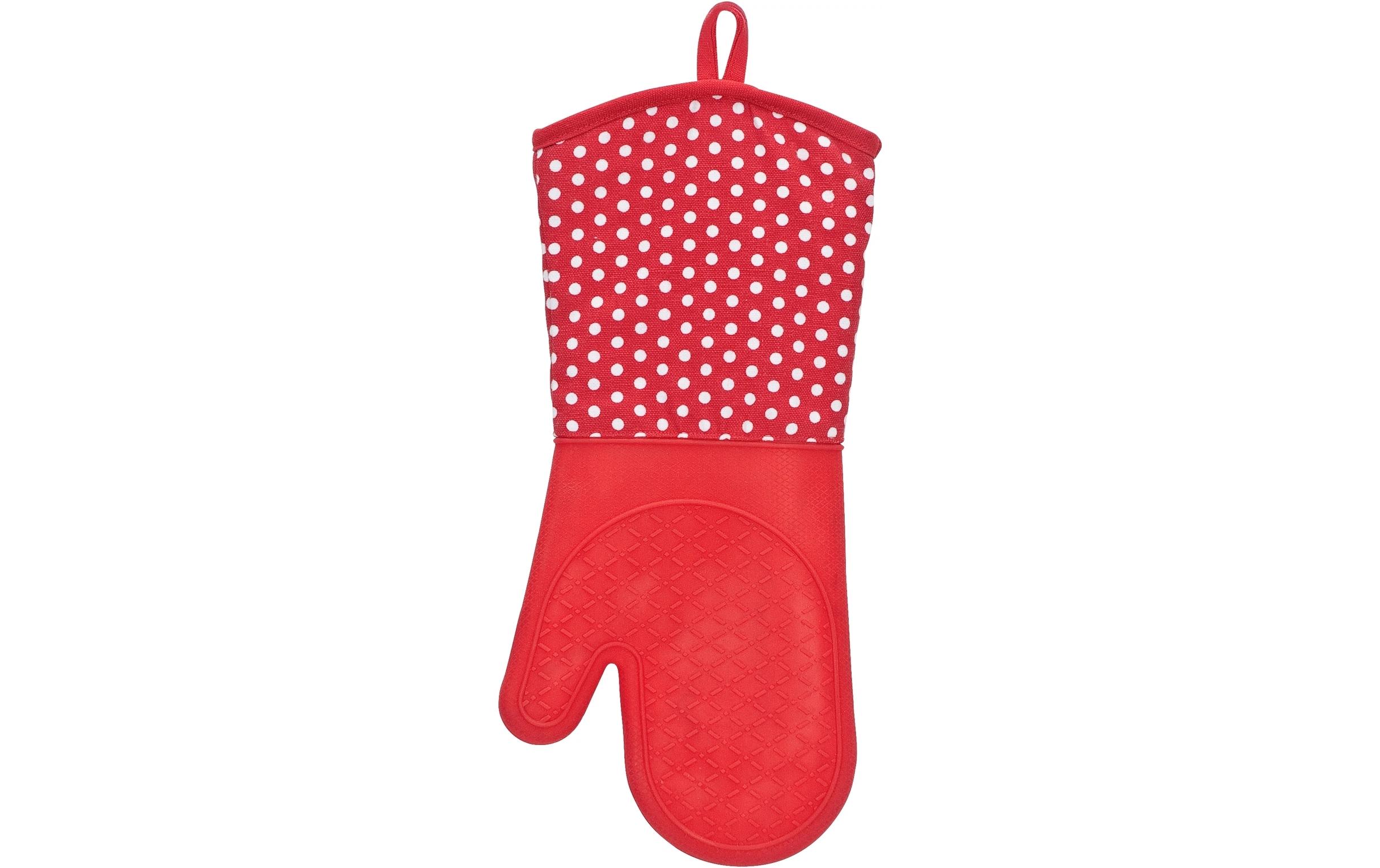 Küchenhandschuh Punkte 2er Set, RotTopfhandschuhe