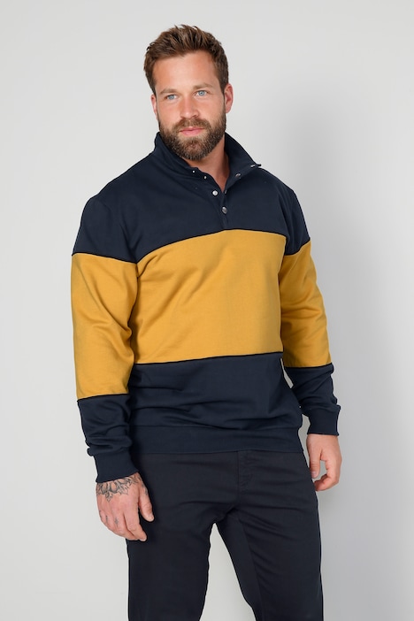 Boston Park Sweatshirt, Langarm, Colorblocking, bis 72/74