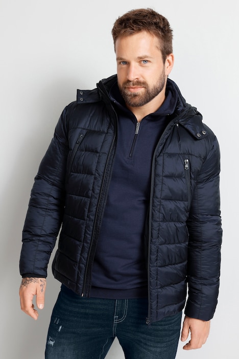Boston Park Steppjacke, Kapuze, viele Taschen, bis 74