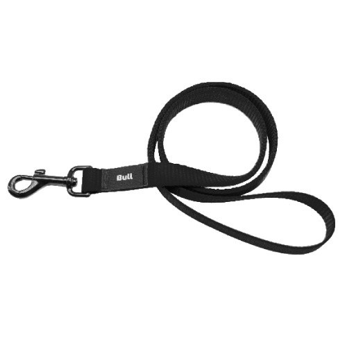 Guia de nylon simples para cães, preta.