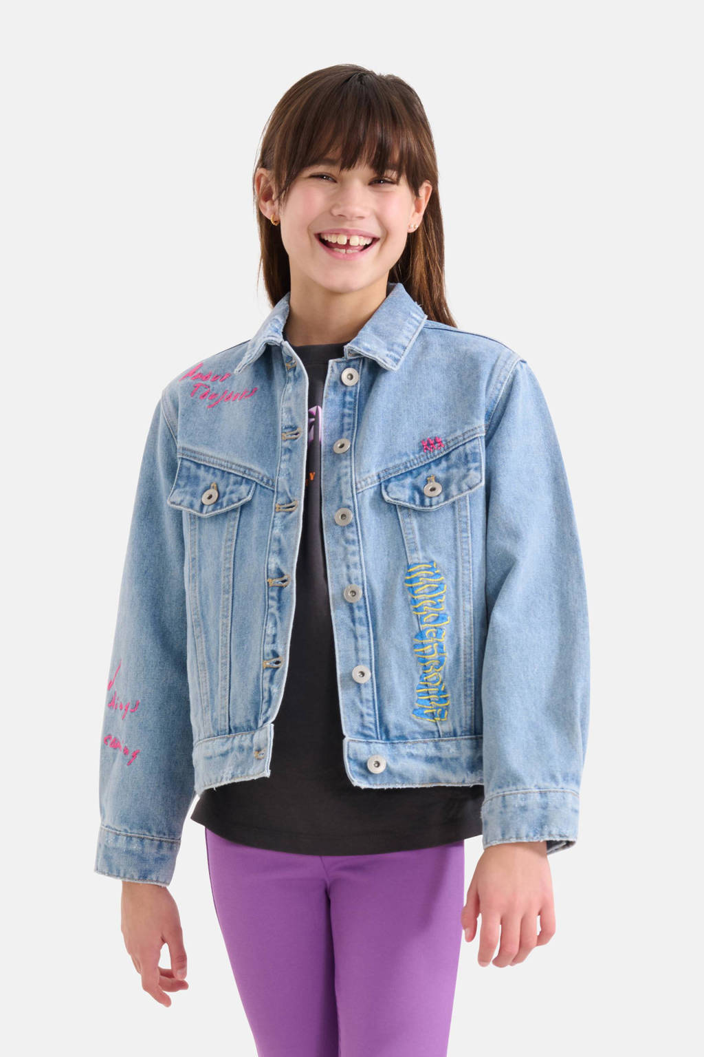Shoeby spijkerjas medium blue denim