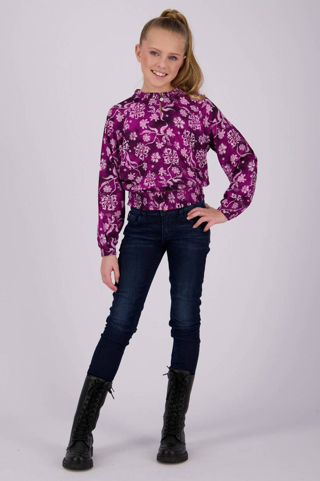 Vingino high waist skinny jeans Amia deep dark