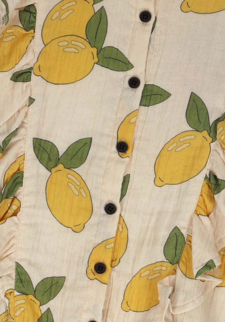 CARLIJNQ gebroken wit carlijnq blouse lemon - ruffled blouse