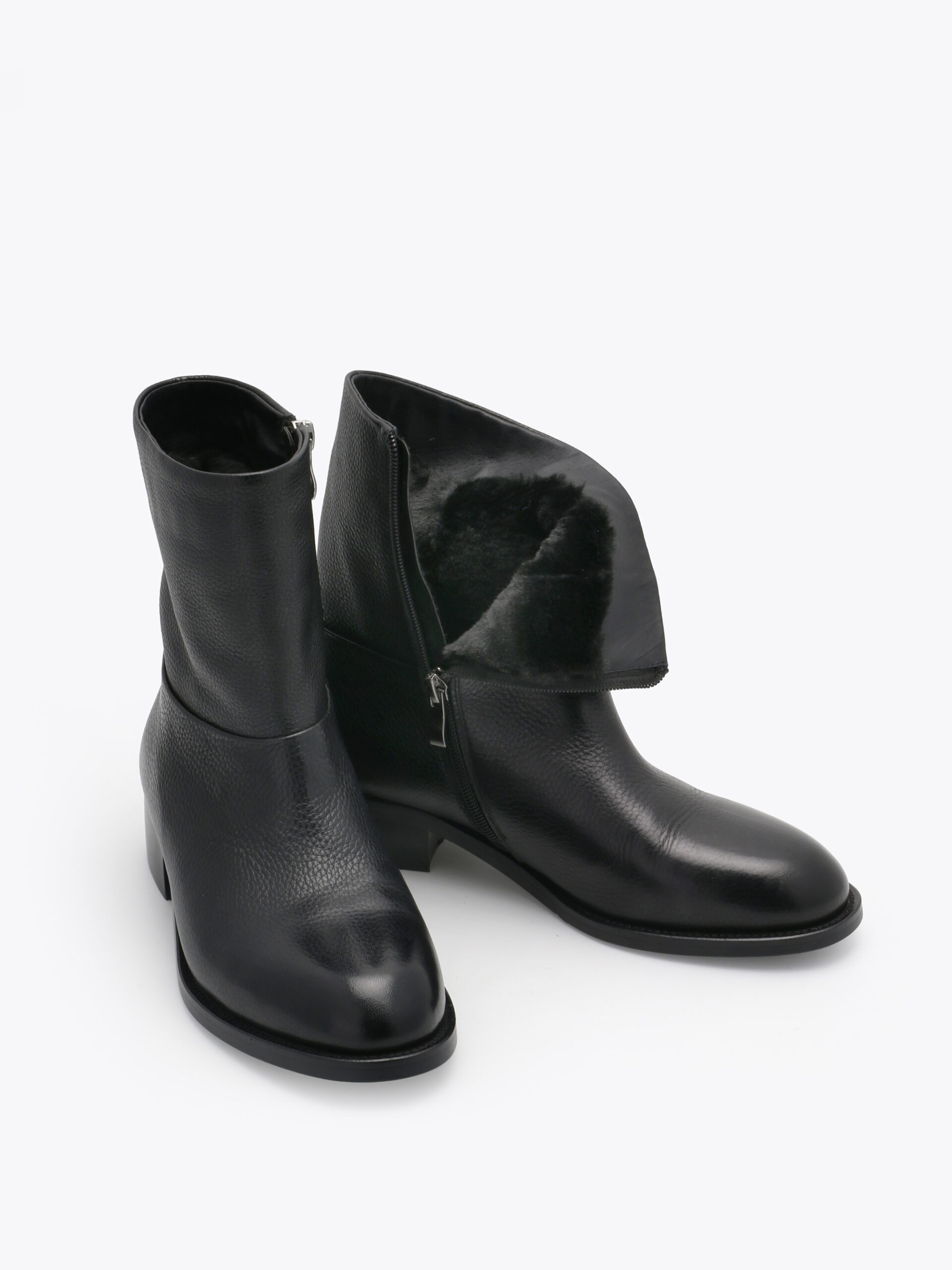 Pavia Leather Boot Black - Trapes Sko