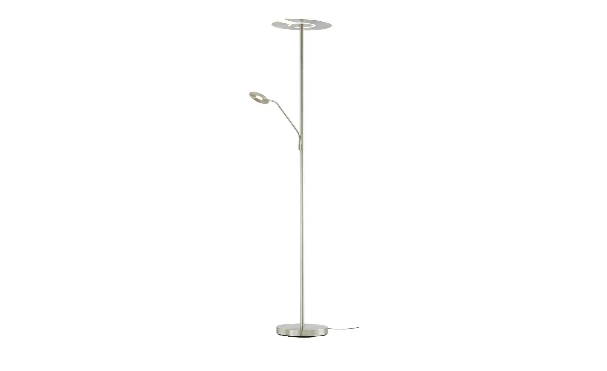 Fischer-Honsel LED-Deckenfluter 2-flammig, Nickel-matt
