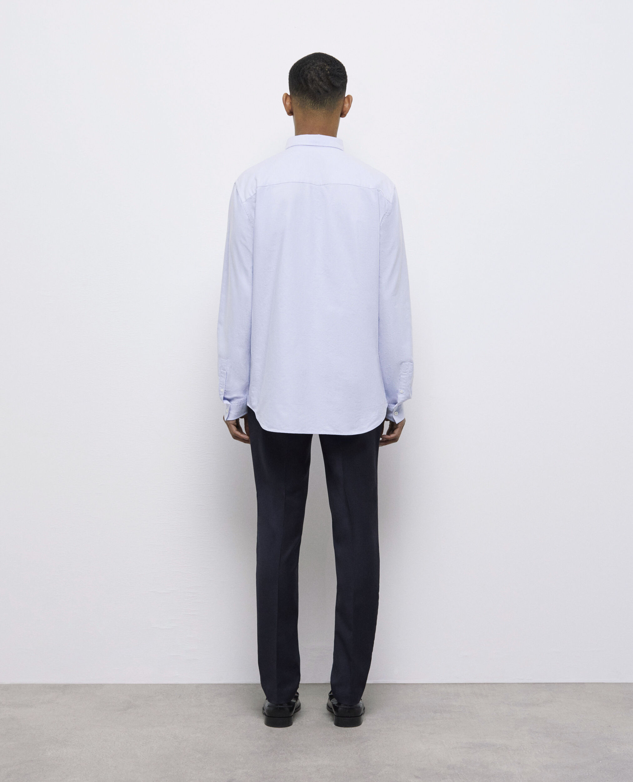 Chemise bleue en coton