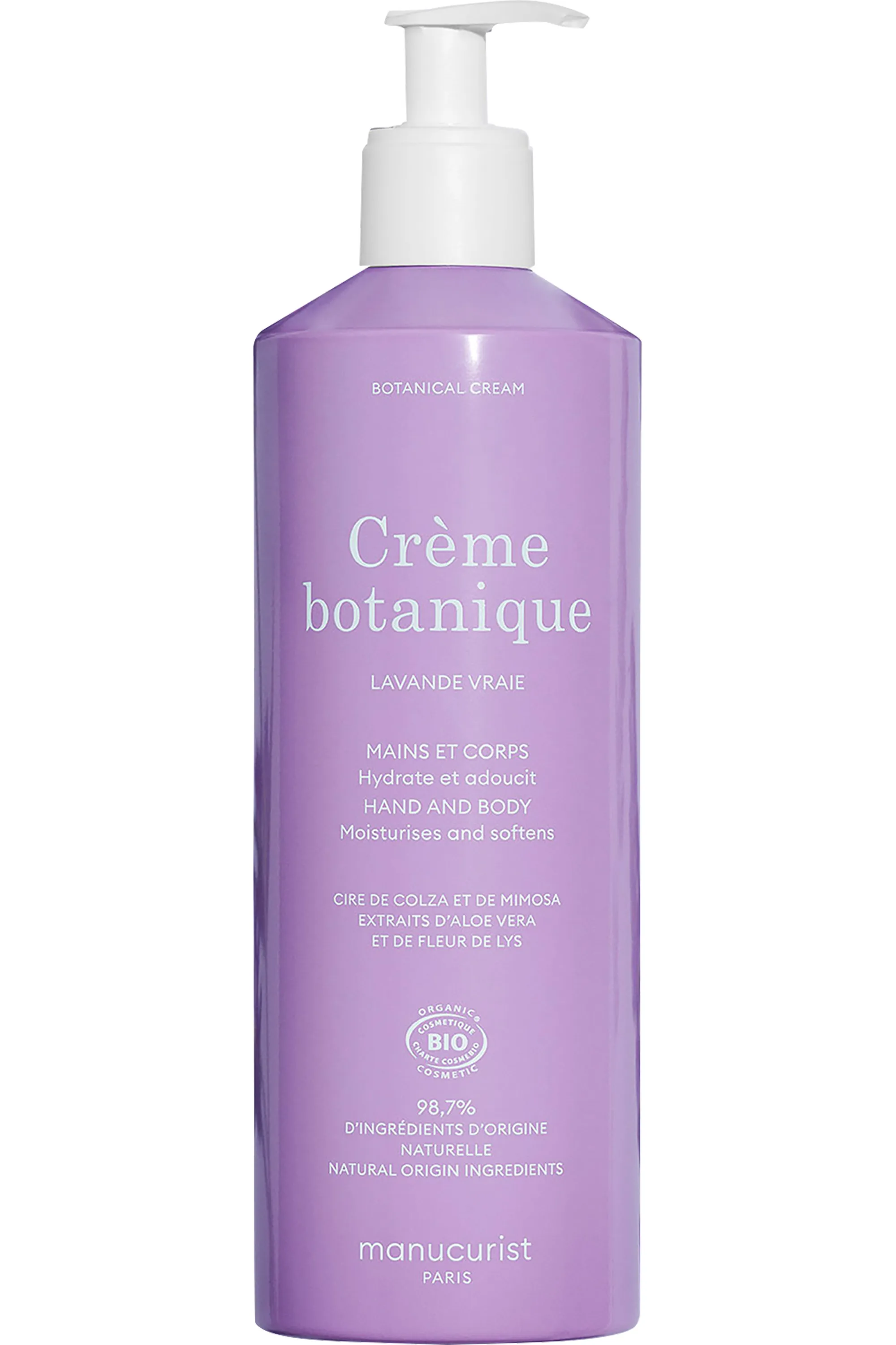 Manucurist Crème hydratante corps et mains Lavande vraie-500 ml