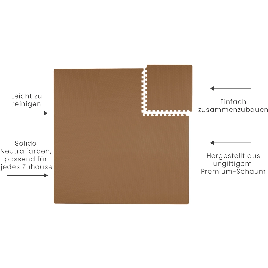toddlekind Schaumstoff-Spielmatte Classic Camel