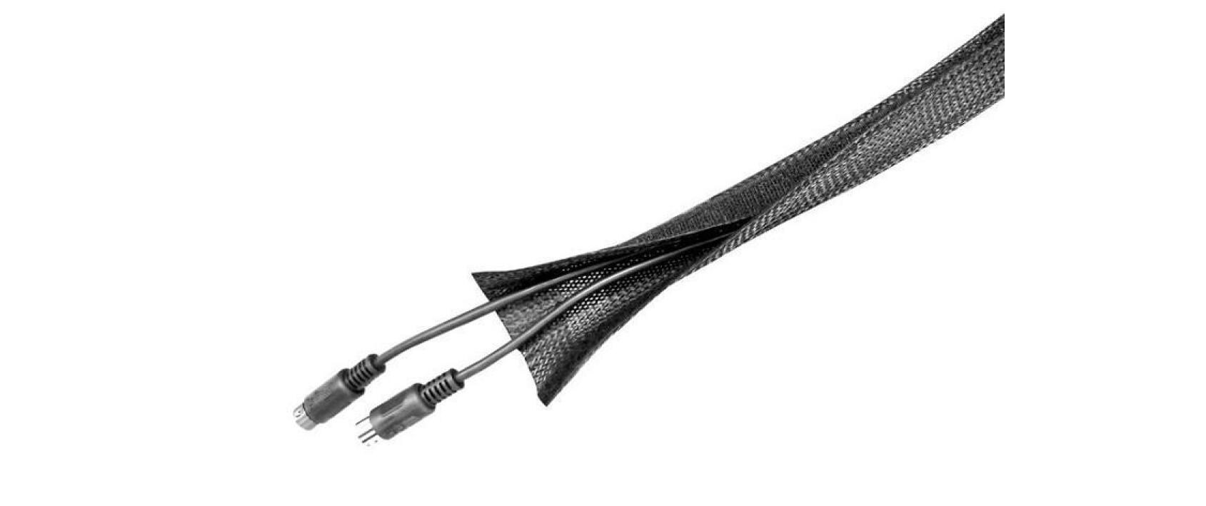 Kabelschlauch NS-CS200 SchwarzKabelabdeckung um Kabel an AV-Installationen zu führen