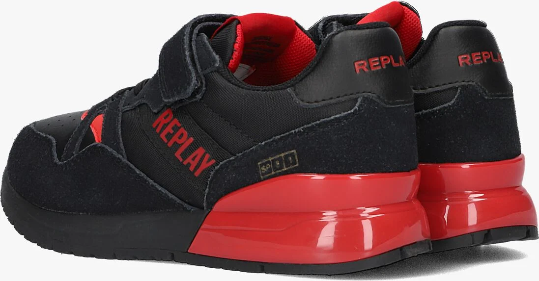 REPLAY zwarte replay lage sneakers shoot jr