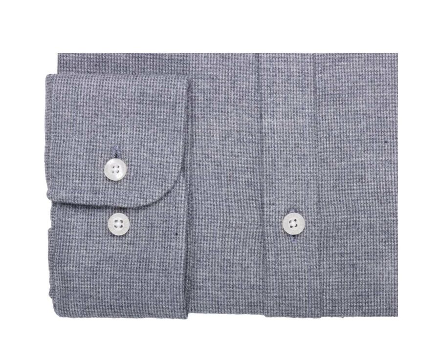 Chemise flanelle homme Anthracite et Gris - BARDIN