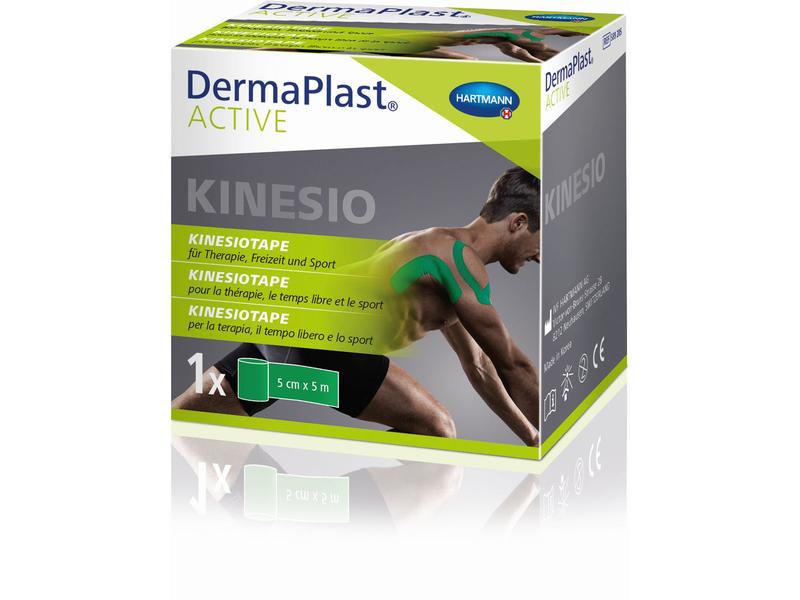 DermaPlast Active Kinesiotape grün 5 cm x 5 m Grünes Kinesiotape