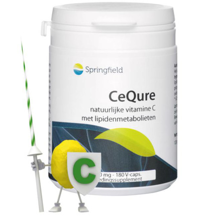 Springfield Cequre 500 mg vitamine C (180 vega capsules)