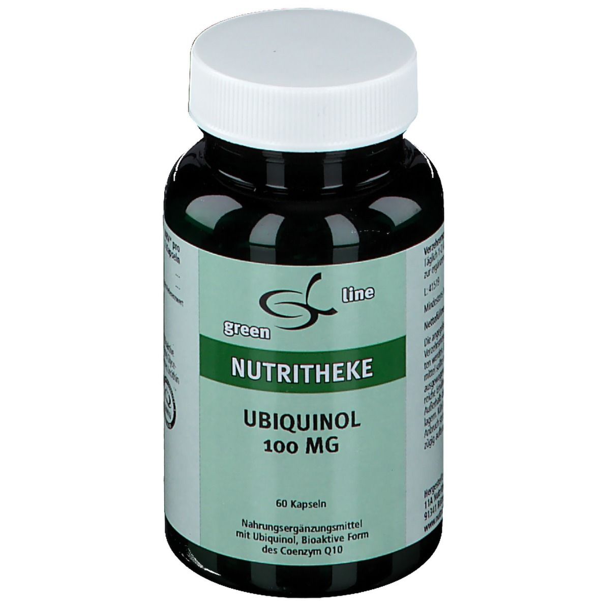 green line NUTRITHEKE 11A Ubiquinol 100 mg