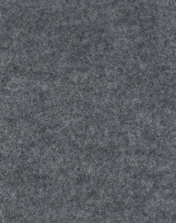 Wollfleece-Schlupfmütze MINI POMPONS in mittelgrau/carbonschwarz