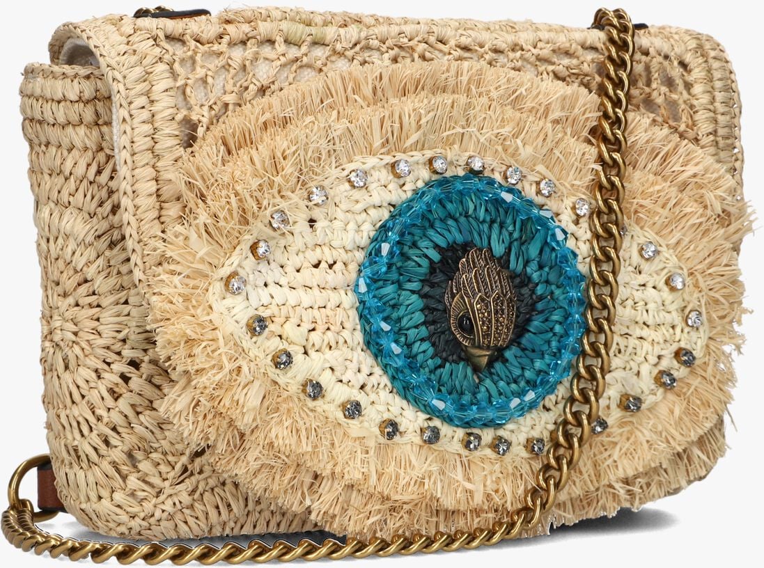 KURT GEIGER LONDON beige kurt geiger london handtas raffia eye md kensington