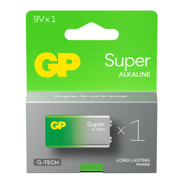 GP Batterij Alkaline super 9V 1 stuk