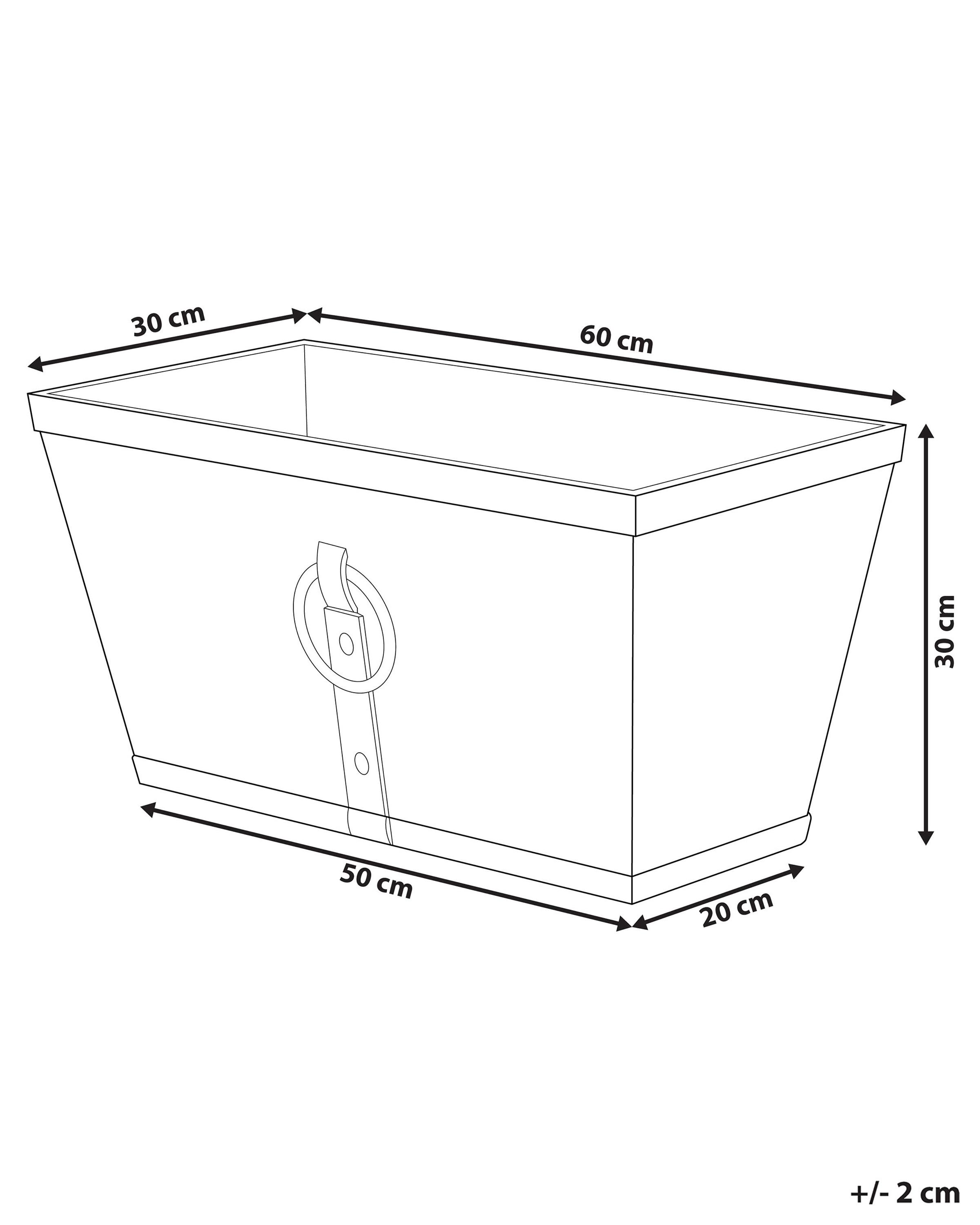Bloempot PORIA 60 cm Bruin