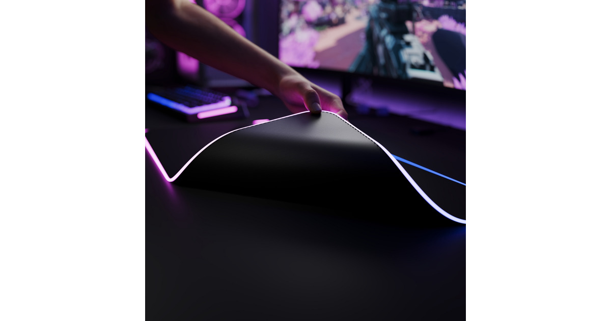 GloriousGMP 2 GLED - XL gaming muismat  (Zwart, RGB)