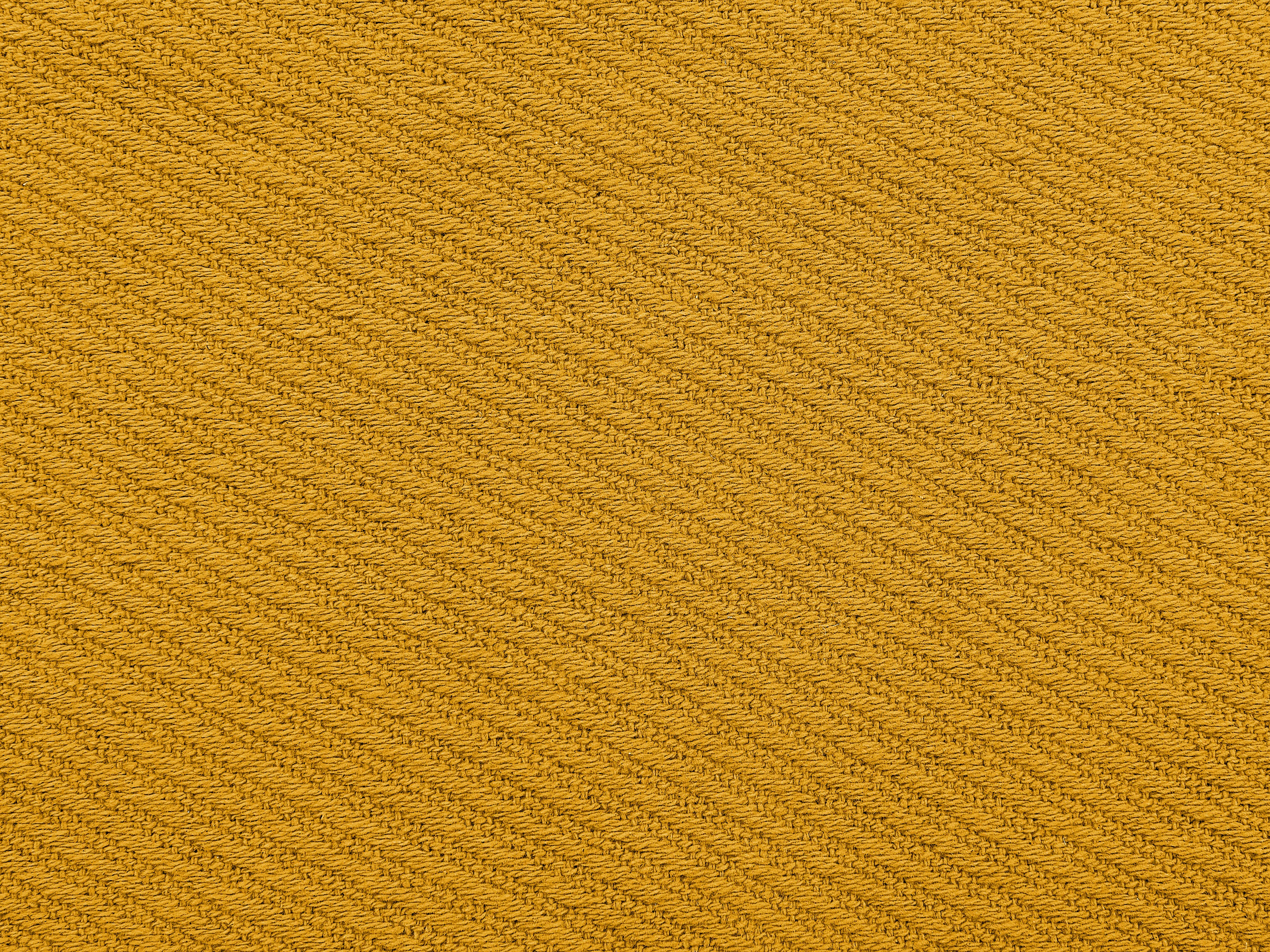 Plaid YARSA Katoen 125 x 150 cm Mosterdgeel