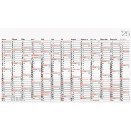 rido/idé Plakatkalender Mod. young design XL '25 | 1390×790 mm