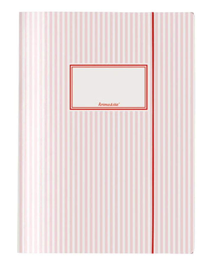 Sammelmappe GESTREIFT A4 in rosa