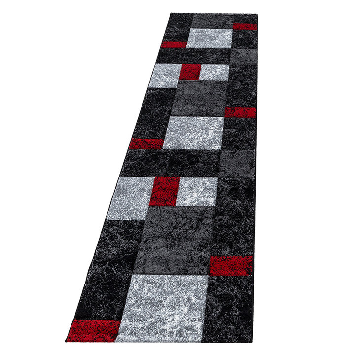 Moderne Loper - Tetris Rood 1330 | Tijdloos
