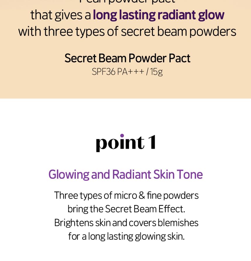 ETUDE - Secret Beam Powder Pact - 3 kleuren