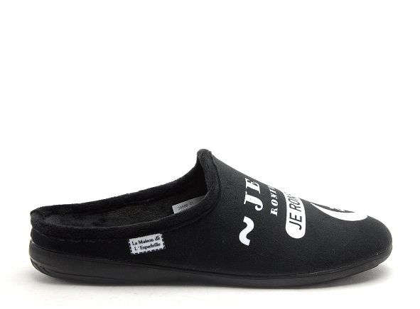 La maison de l espadrille chaussons homme 105 6 noir