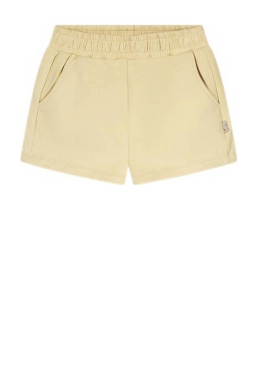 Moodstreet regular fit sweatshort lichtgeel