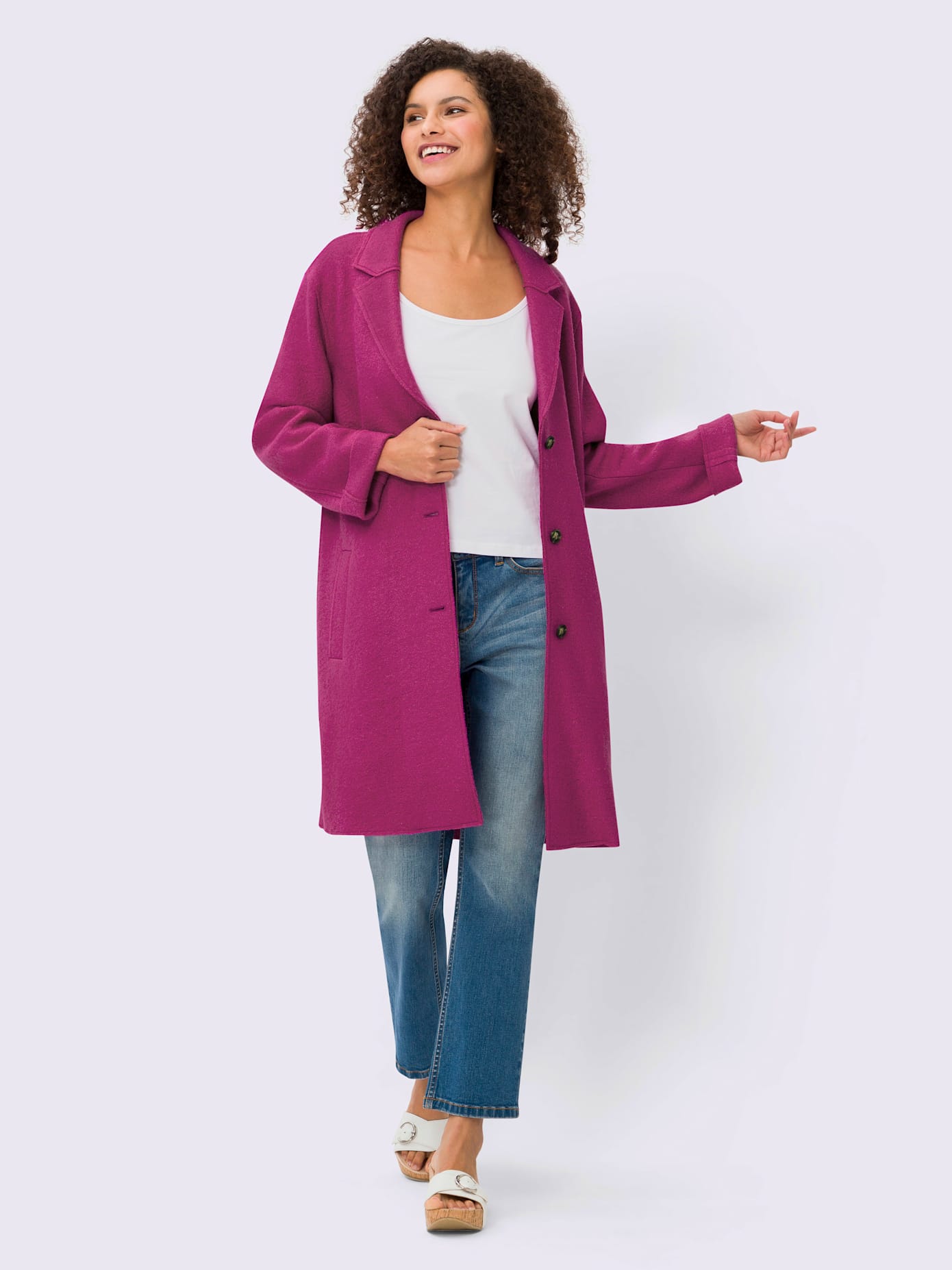 Manteau bords ouverts modernes