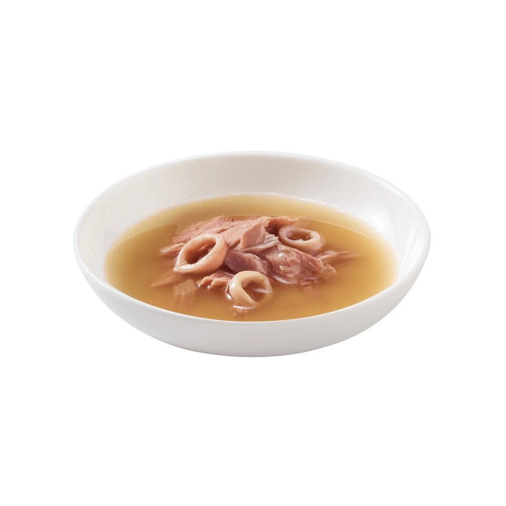 20x Schesir Kattenvoer Wilde Tonijn - Inktvis Soup85 gr