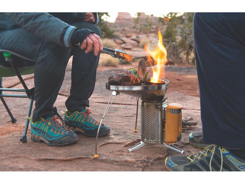 BioLite Camping-Grill Campstove Complete Kit Kochset aus Grill und Wasserkocher