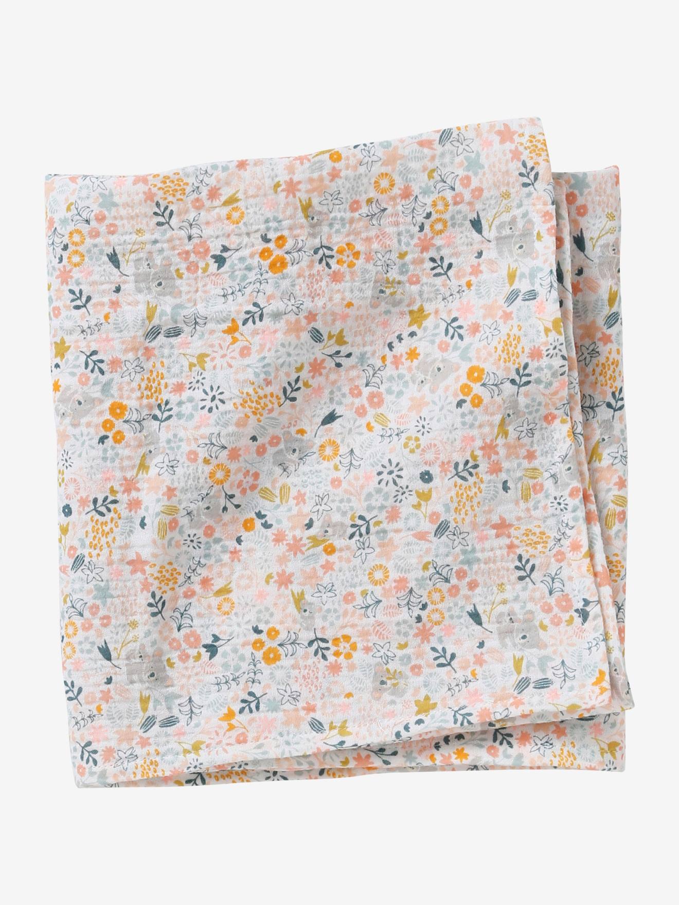 Conjunto para presente com 3 itens: pano + doudou + chocalho marrom