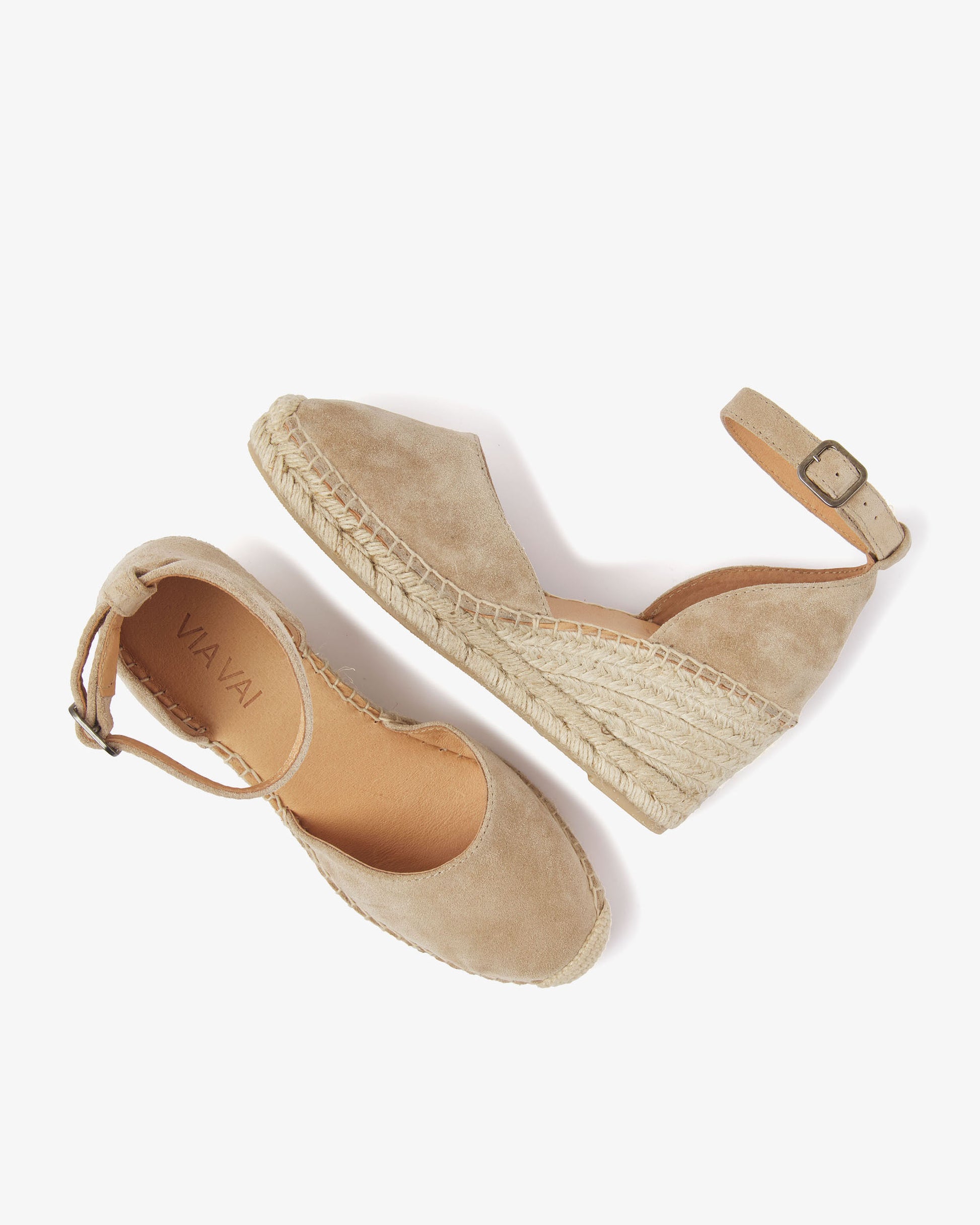 VIA VAI beige espadrilles Flora Braid