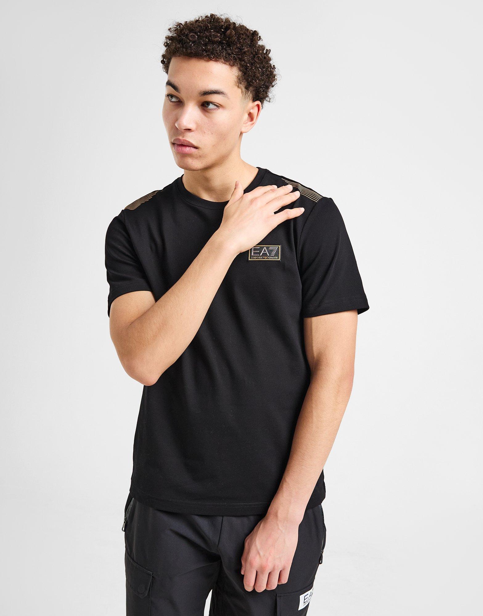 EA7 Emporio Armani T-shirt piqué 7 lignes