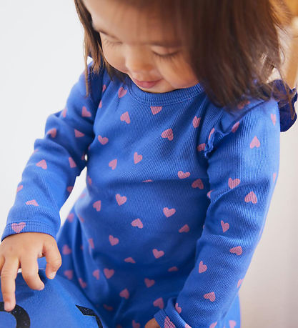 Freds World Kleid - Rib - Heart - Stern Blue/Pink Haze